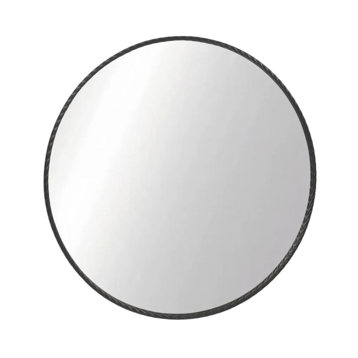 Palais Round Mirror Small Black