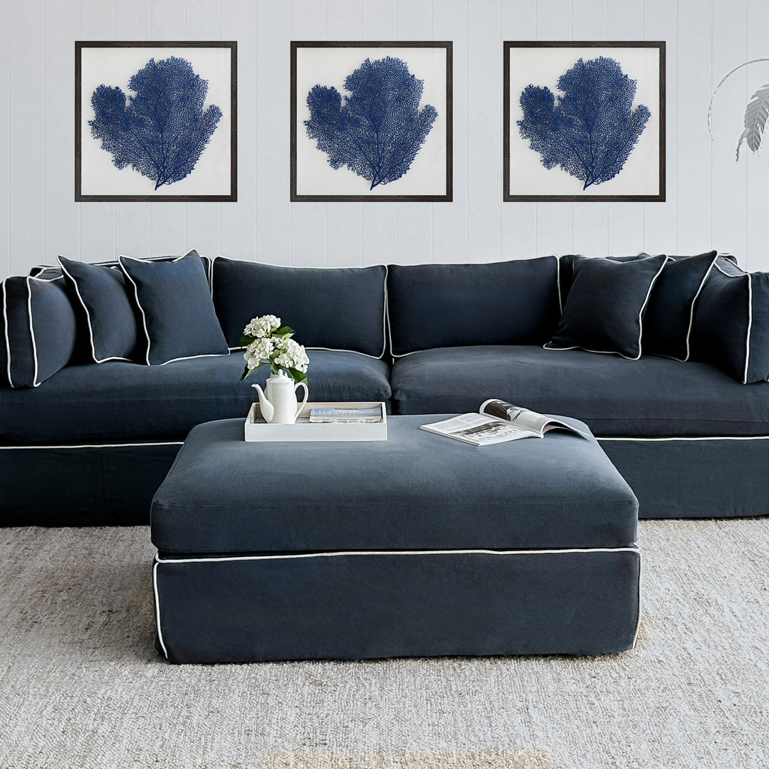 Slip Cover - Marbella Modular Sofa C Navy