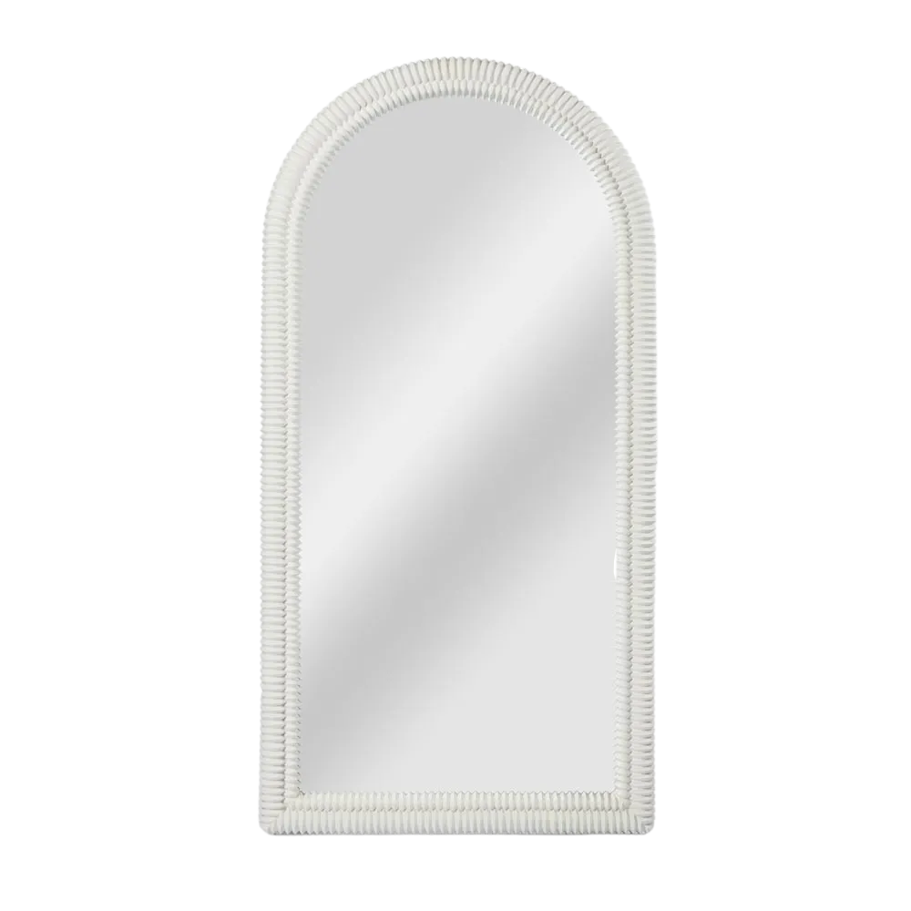 Fossil Arch Mirror White