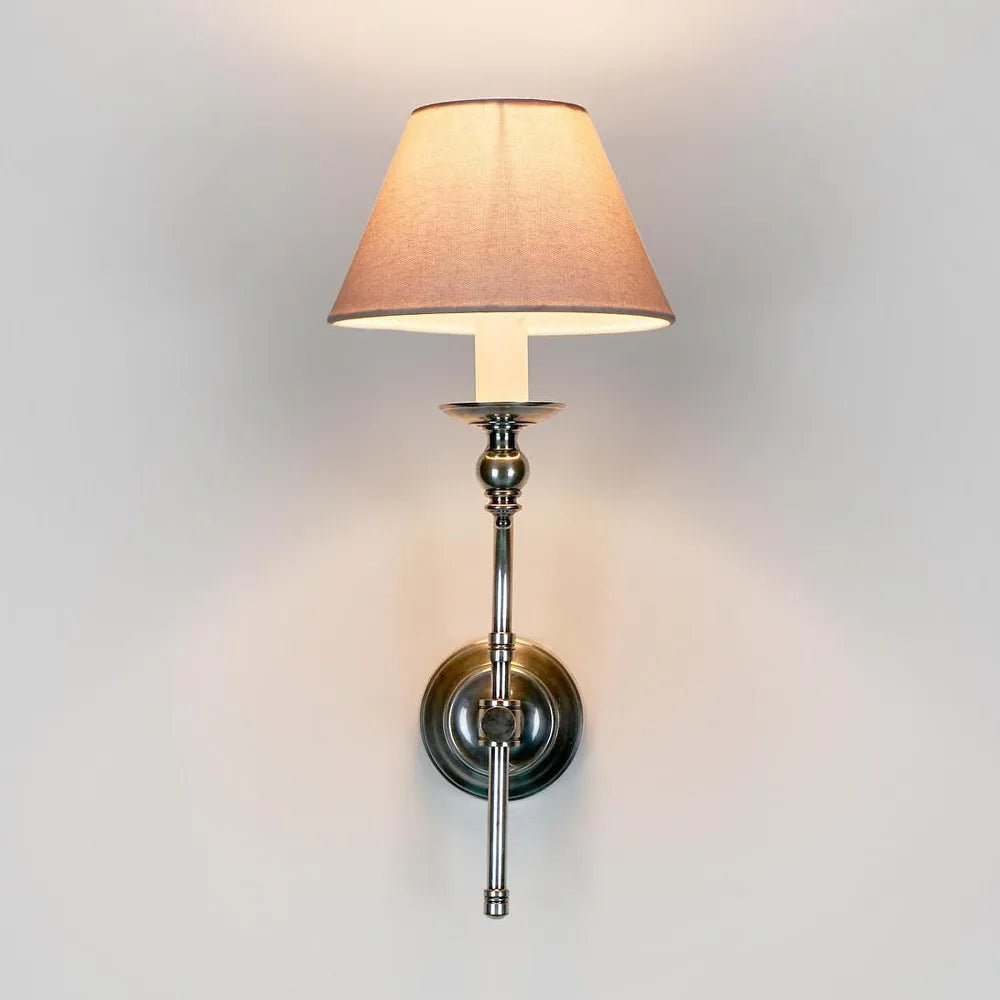 Soho Curved Wall Light Base Antique Silver