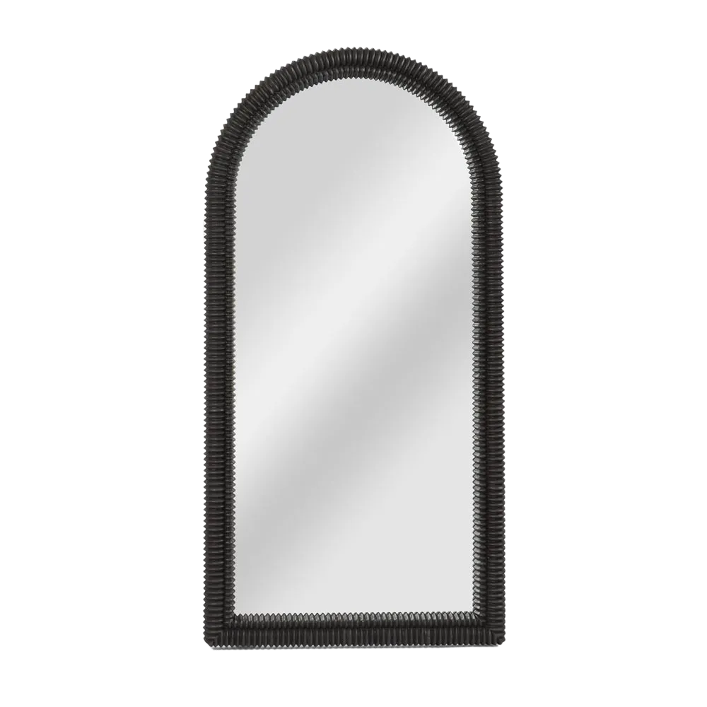 Fossil Arch Mirror Black