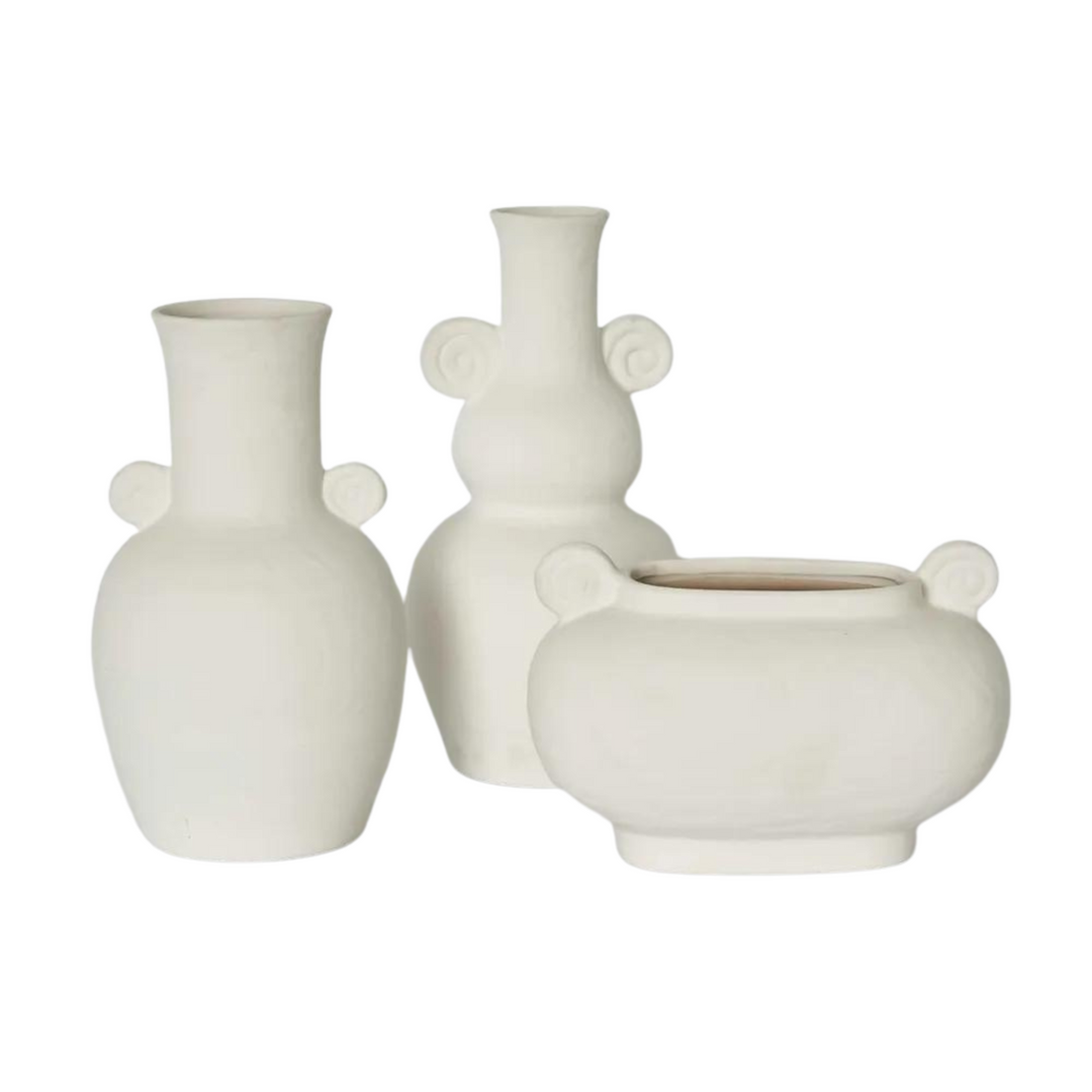 Cleo Vase White Medium