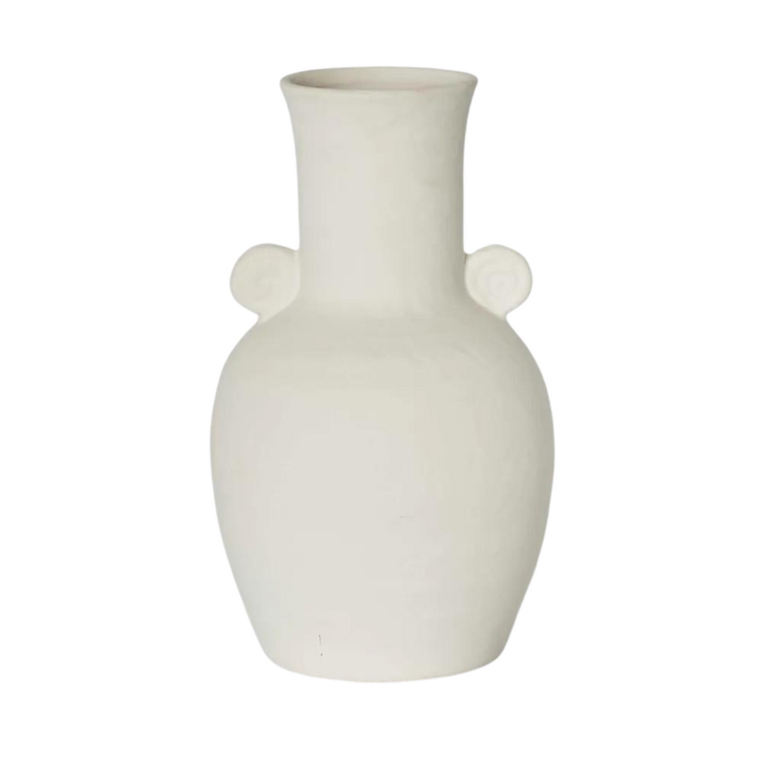 Cleo Vase White Medium