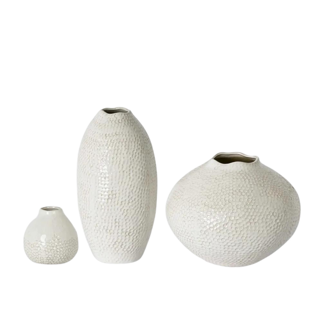 Jaylen Round Vase Cream