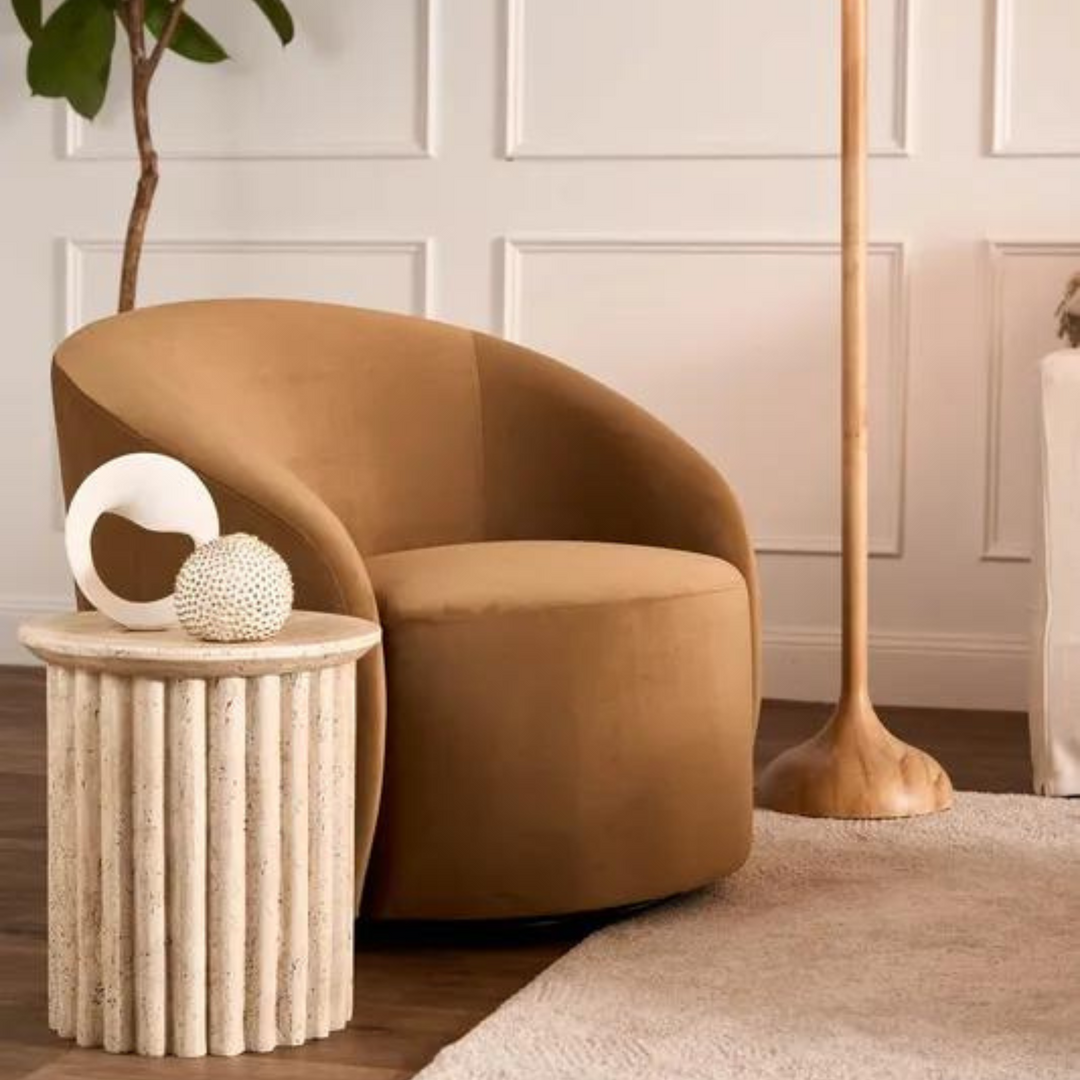 Sierra Swivel Chair Toffee