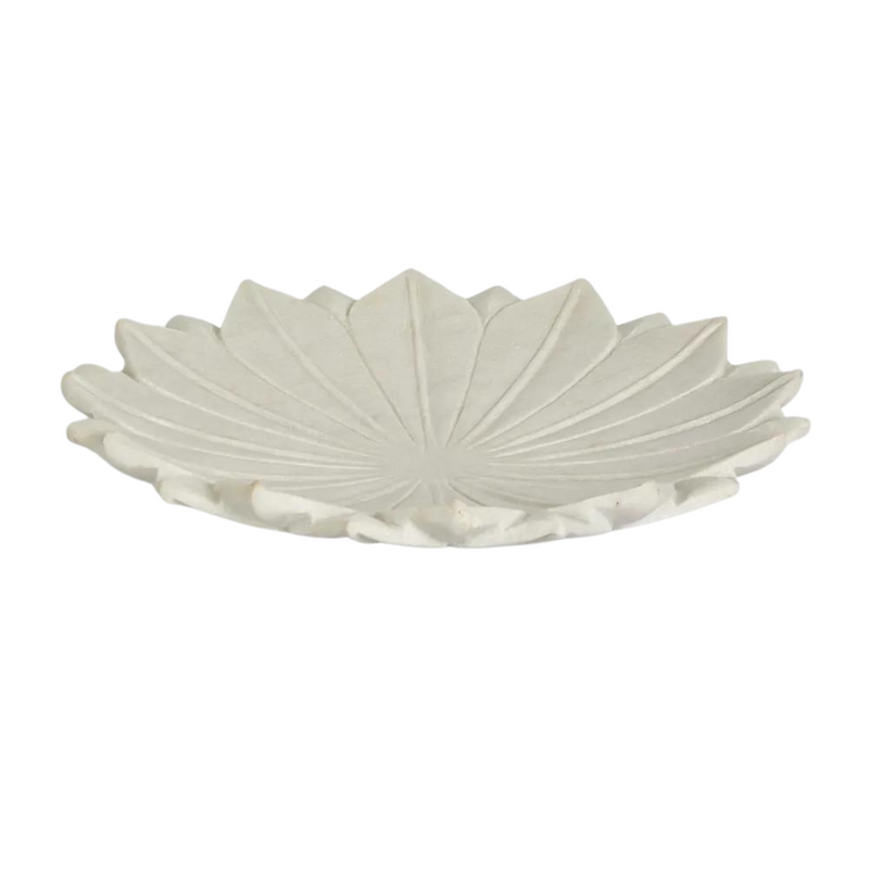 Perin Marble Flower Bowl Large White