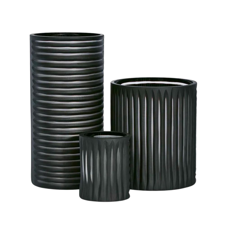 Hollis Vase Wide Black