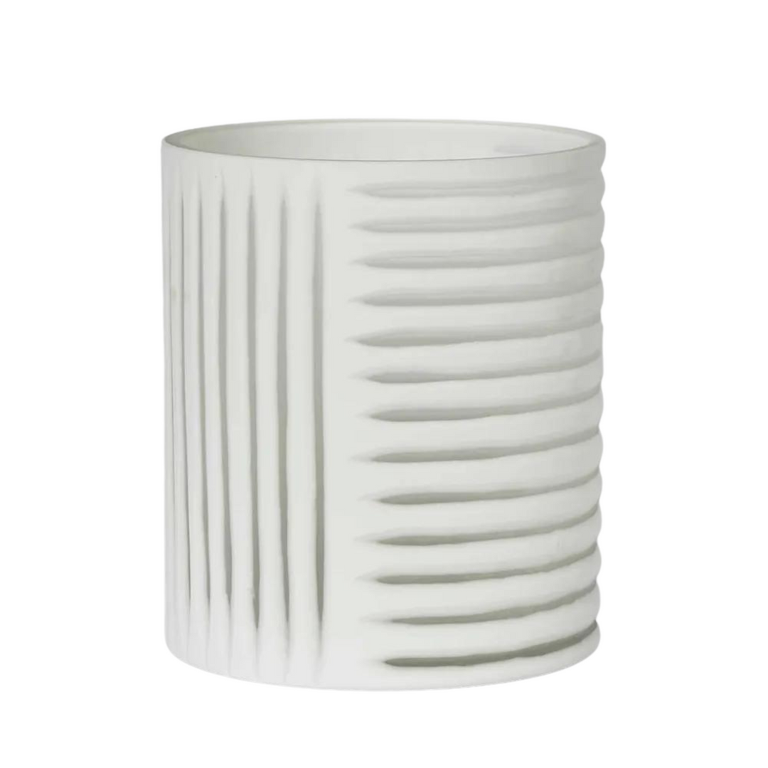 Hollis Vase Wide White