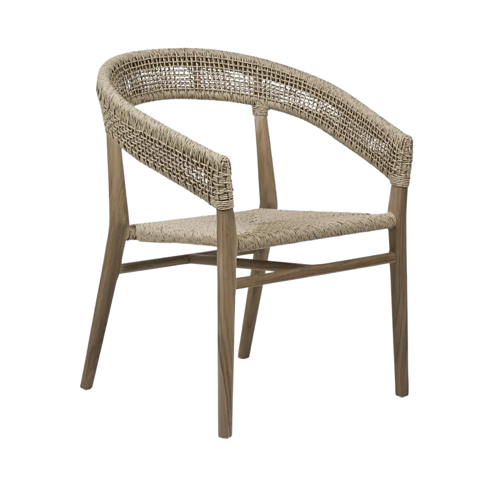 Cove Teak & Synthetic Dining Chair Natural -Outdoor