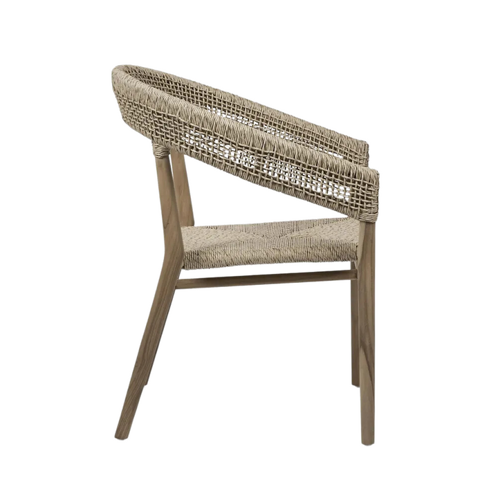 Cove Teak & Synthetic Dining Chair Natural -Outdoor