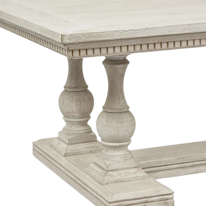 Ville Oak Dining Table White 300cm