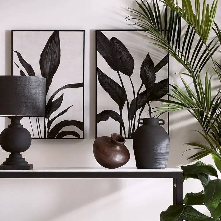 Black Foliage Wall Art 1