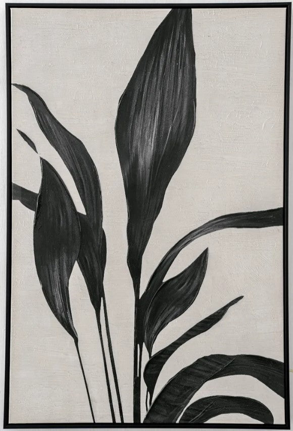 Black Foliage Wall Art 1