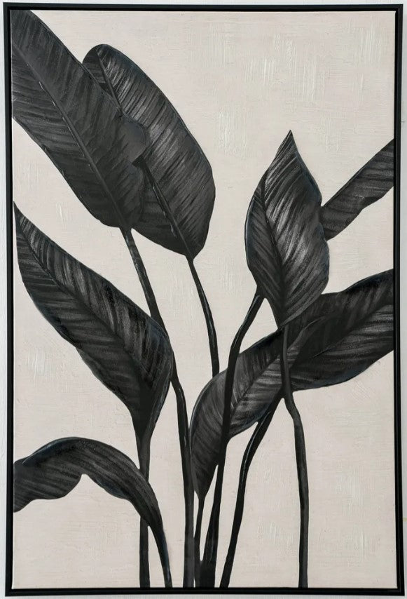 Black Foliage Wall Art 2