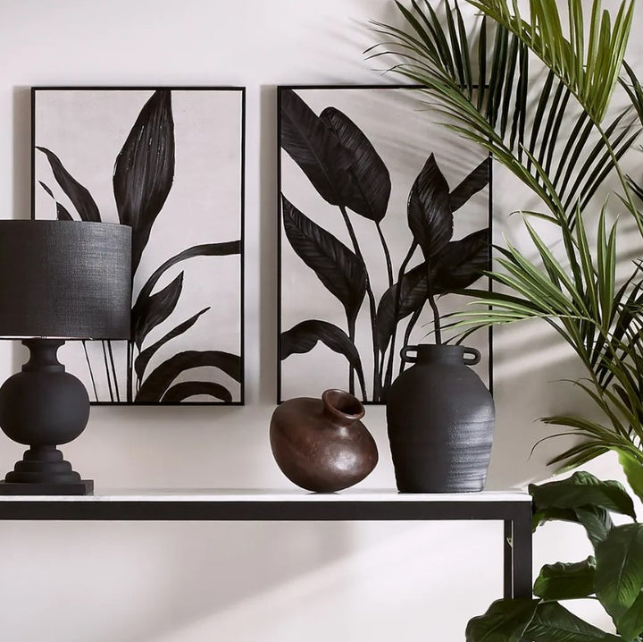 Black Foliage Wall Art 2