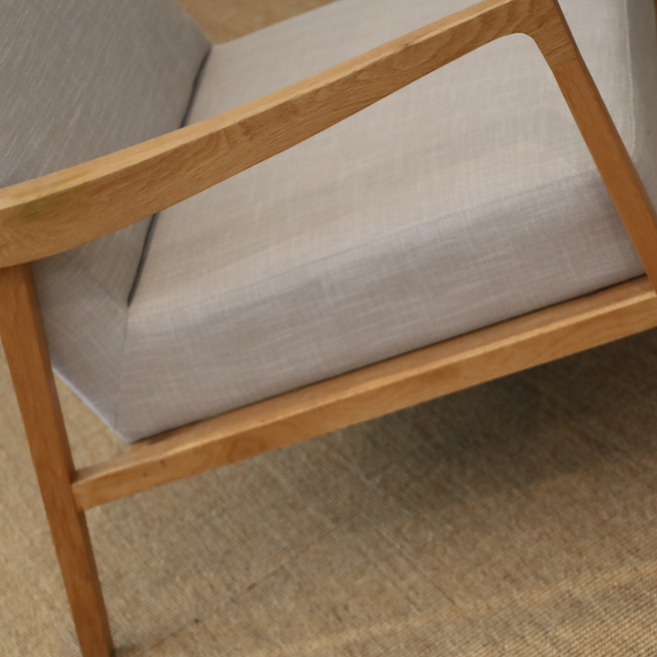 Preston Armchair Ash Natural Fabric