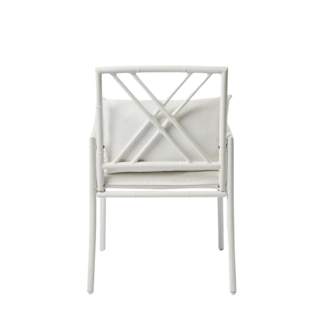 Elodie Outdoor Dining Chair White