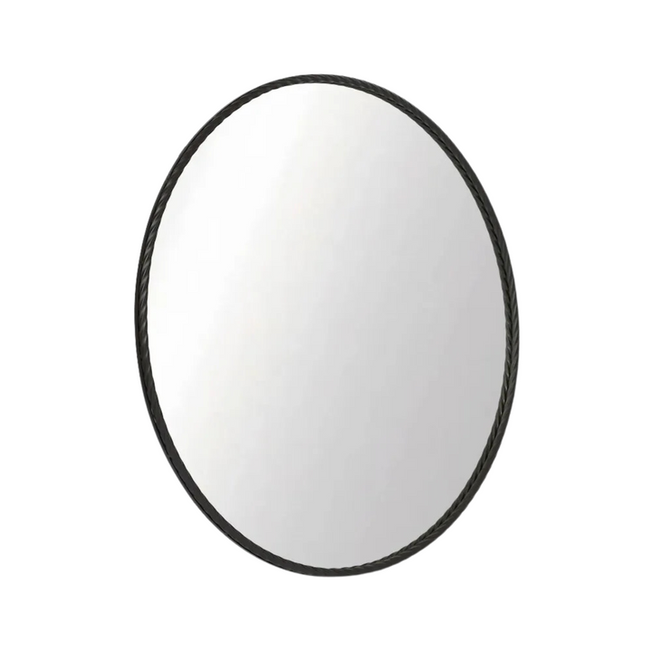 Palais Round Mirror Large Black