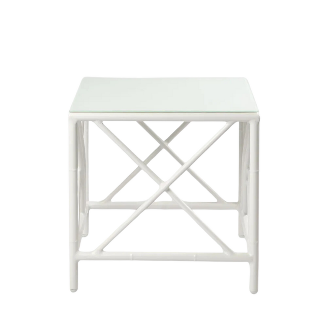 Elodie Outdoor Side Table White