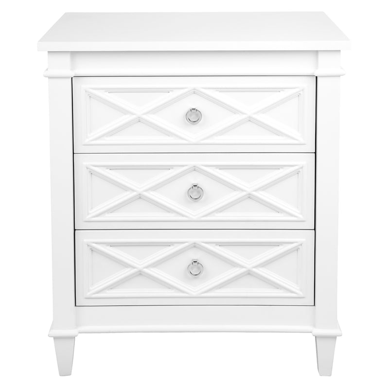 Marlowe Bedside Table - Large White