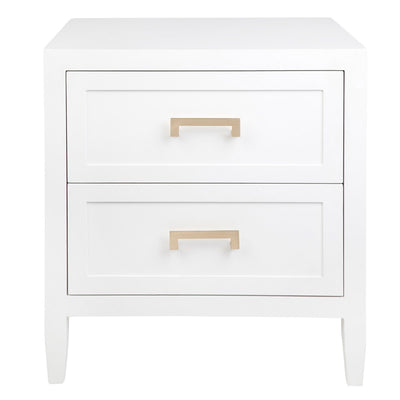 Xavier Bedside Table - Large White