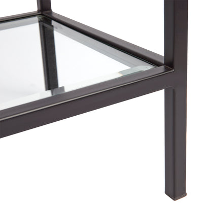 Nova Glass Console Table Small Black