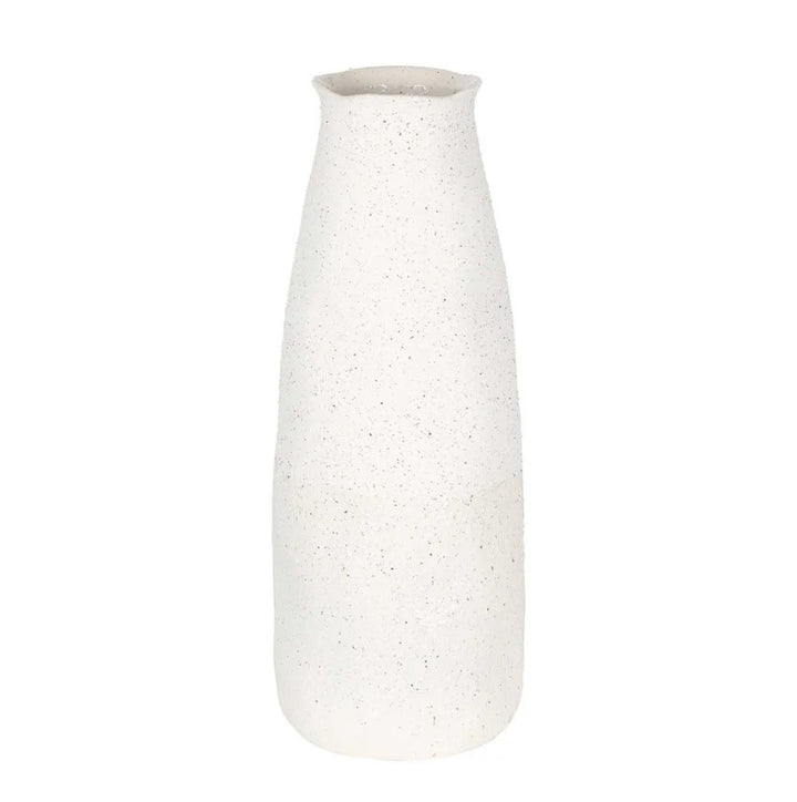 Tuba Ceramic Vase Large White