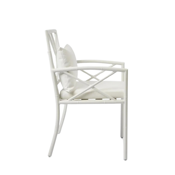 Elodie Outdoor Dining Chair White