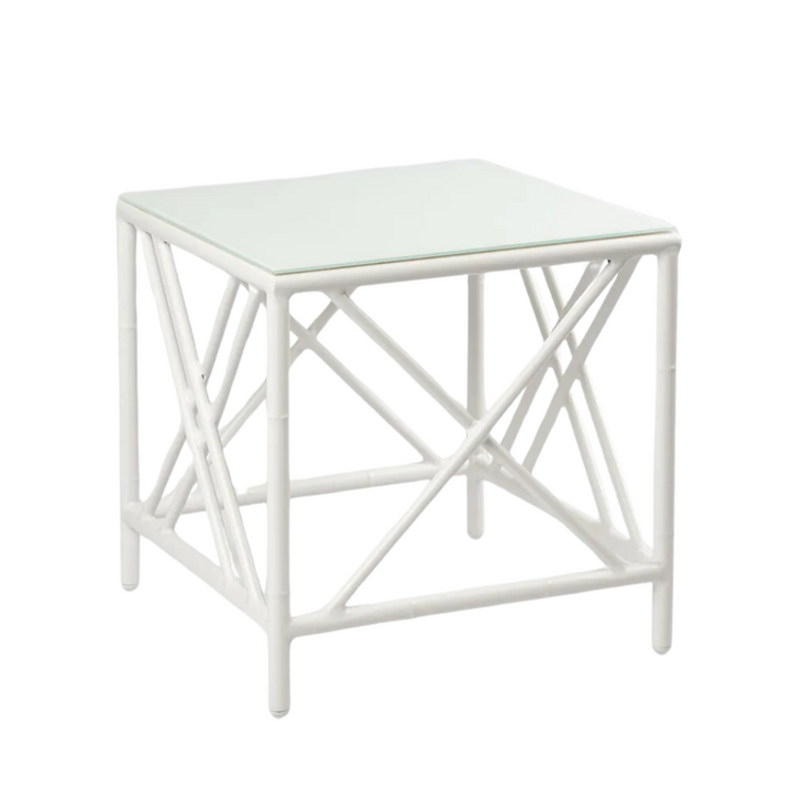 Elodie Outdoor Side Table White