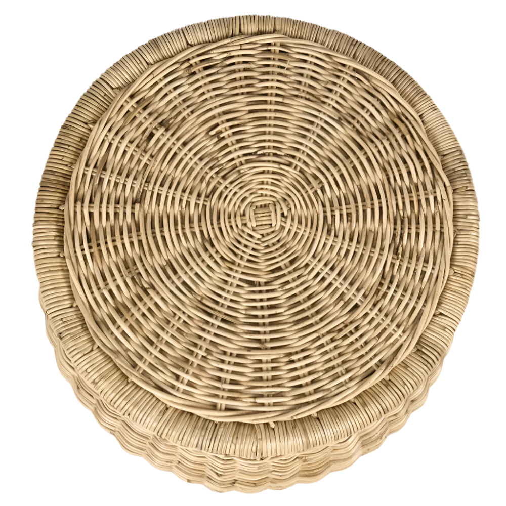 Long Island Rattan Side Table