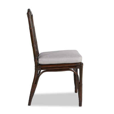 Arisa Rattan Dining Chair - Dark Brown