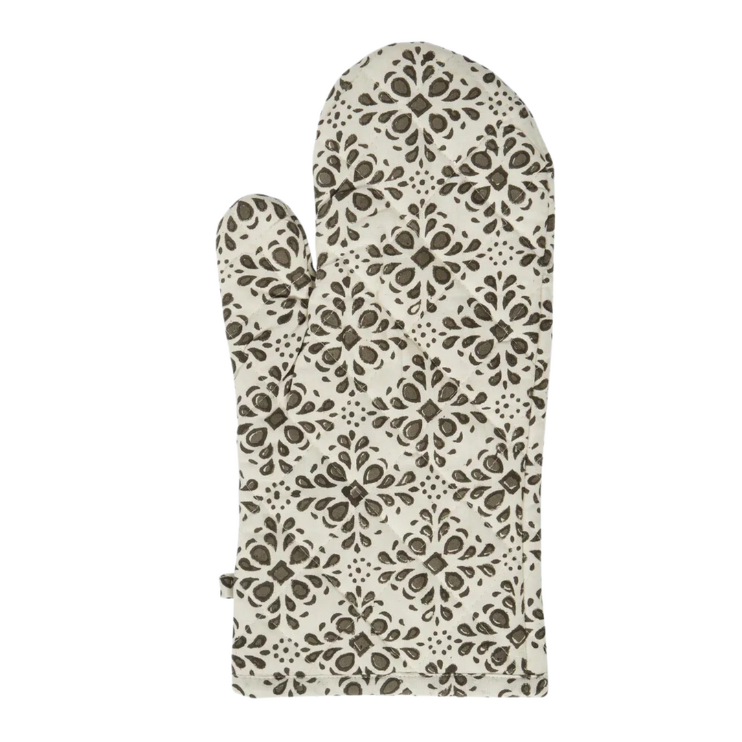 Cyra Lace Print Cotton Single Oven Glove