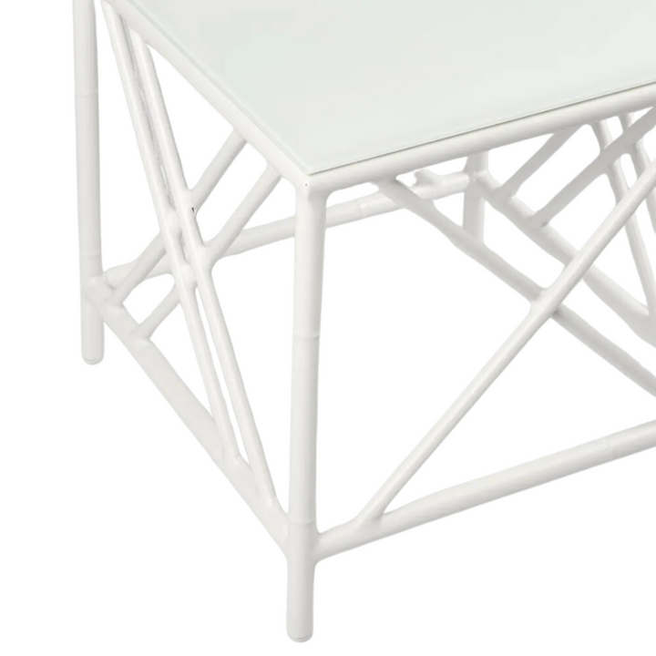 Elodie Outdoor Side Table White