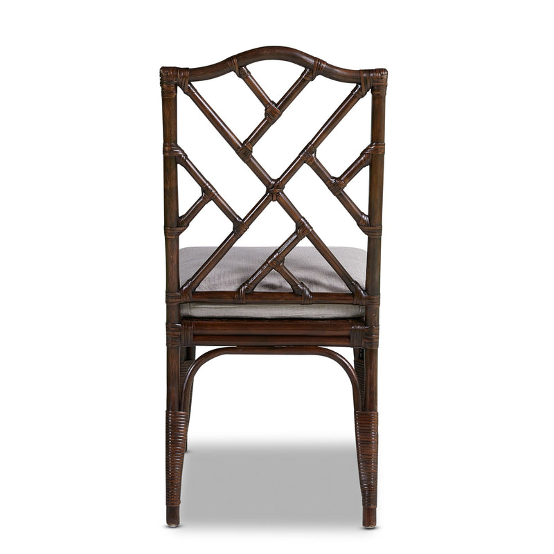 Arisa Rattan Dining Chair - Dark Brown