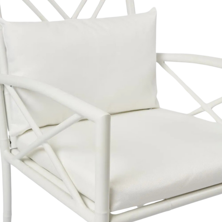 Elodie Outdoor Dining Chair White