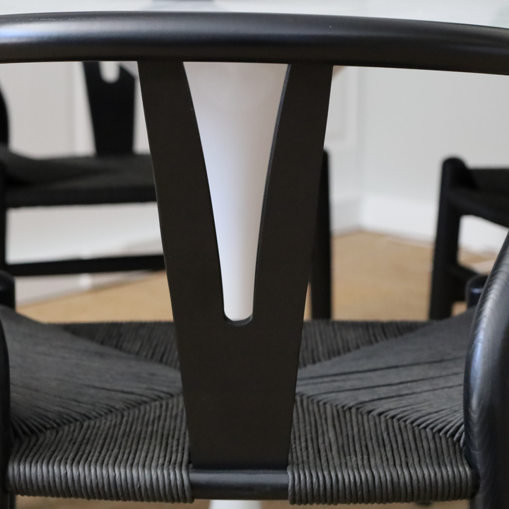 Atlas Dining Chair Black Frame Black Seat