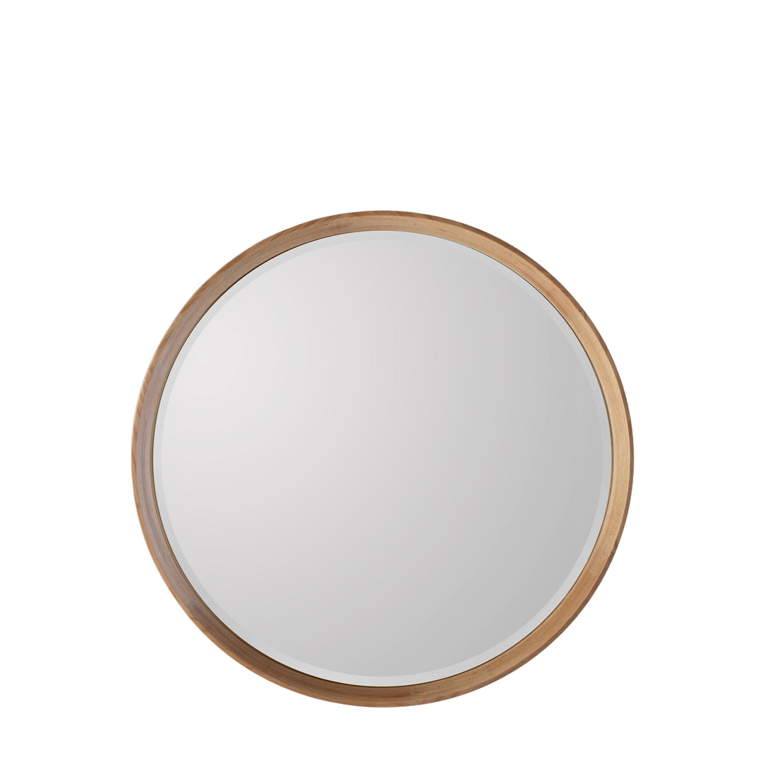 Keaton Round Mirror Oak Medium