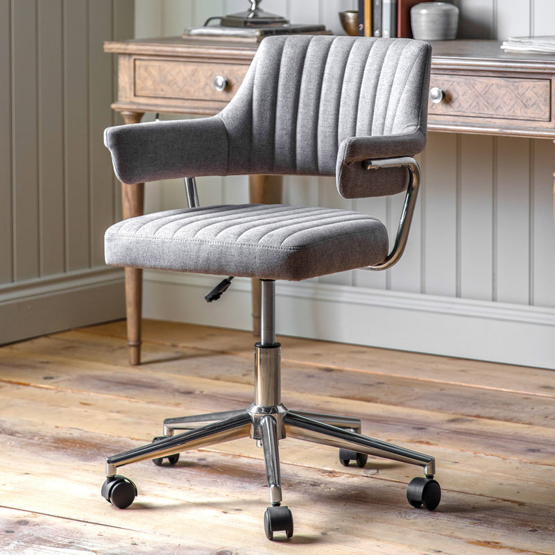 Bennett Swivel Chair Grey