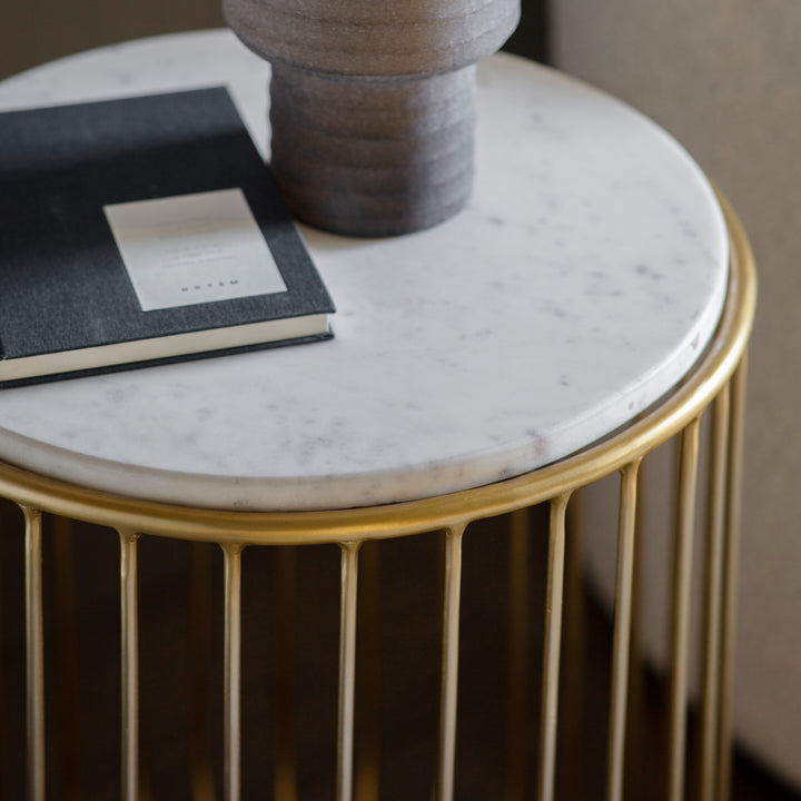 Riley Side Table Gold