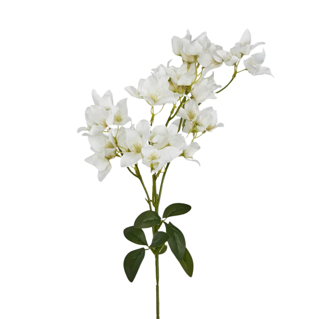 83cm White Bougainvillea Branch