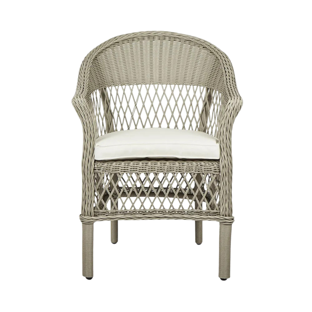 Marco Aluminium Synthetic Wicker Chair Grey -Outdoor