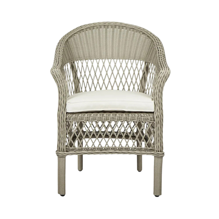 Marco Aluminium Synthetic Wicker Chair Grey -Outdoor