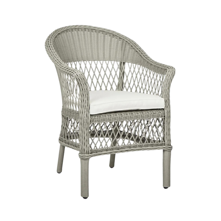 Marco Aluminium Synthetic Wicker Chair Grey -Outdoor