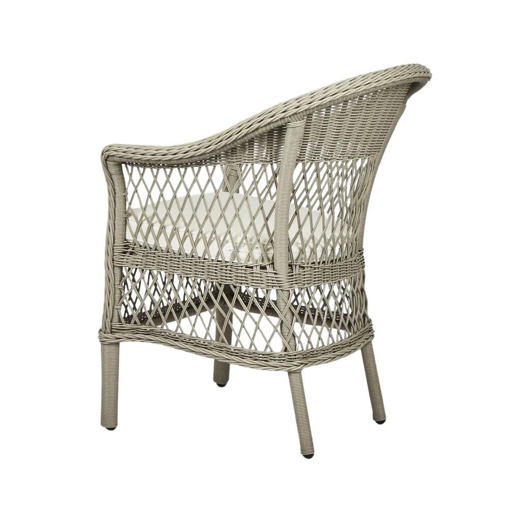 Marco Aluminium Synthetic Wicker Chair Grey -Outdoor