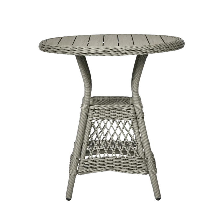 Marco Aluminium Synthetic Wicker Table Grey -Outdoor