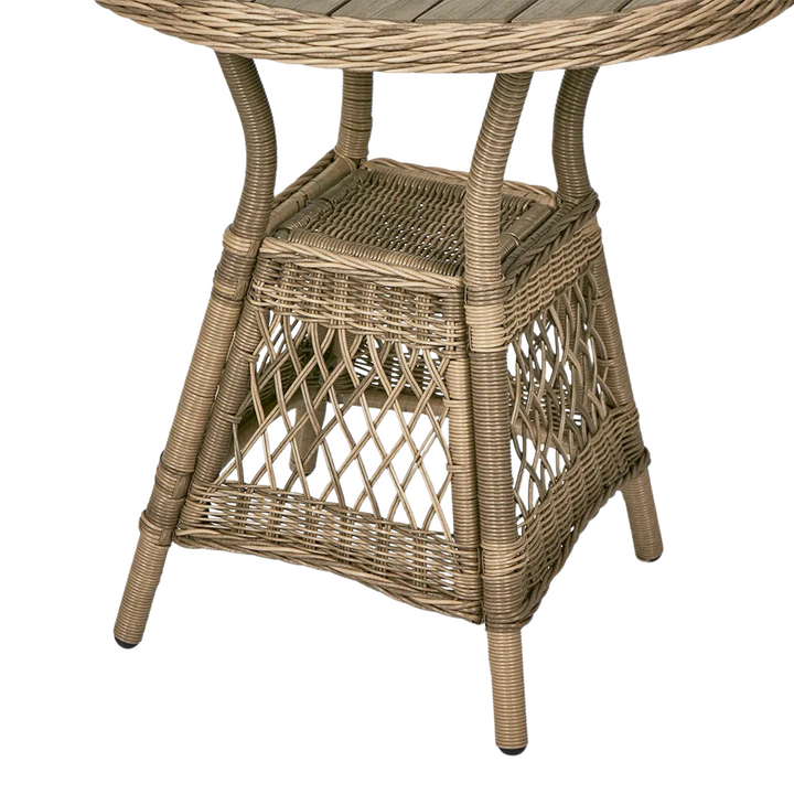 Marco Aluminium Synthetic Wicker Table Natural -Outdoor