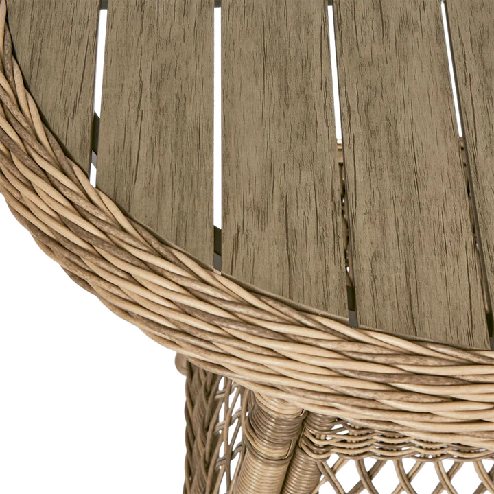 Marco Aluminium Synthetic Wicker Table Natural -Outdoor