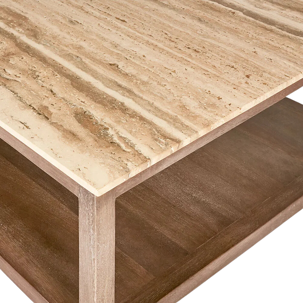 Denver Travertine Coffee Table