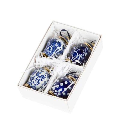 Chinon Ginger Jar Ornaments - Box of 4
