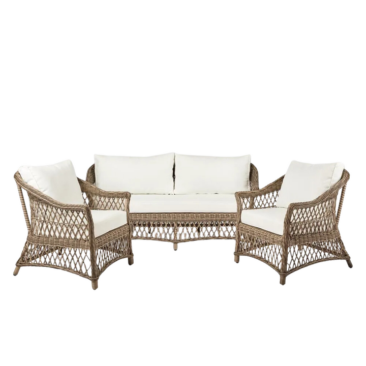 Marco Aluminium Synthetic 3 piece Lounge Set -Outdoor